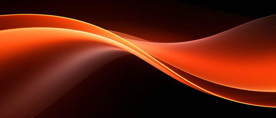 Glowing Ember Silk : Orange light wave
