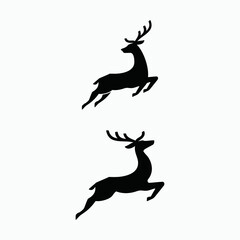 The jumping deer illustration is a captivating and dynamic depiction of a deer in mid-air, exuding energy and grace. This vector illustration is crafted to bring a sense of movement and elegance, maki