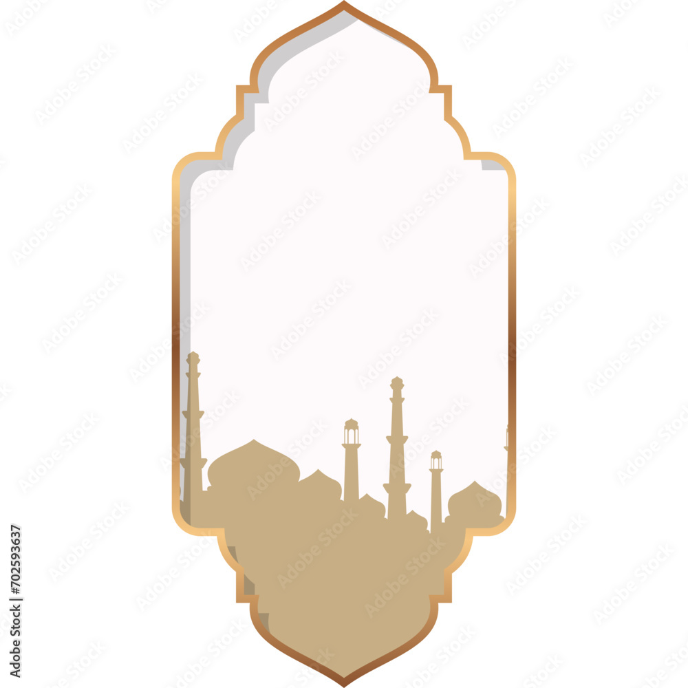 Wall mural mosque islamic frame