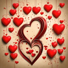 hearts background
