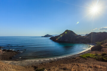 Landscape view at Padar island in Komodo islands, Flores, Indonesia.
