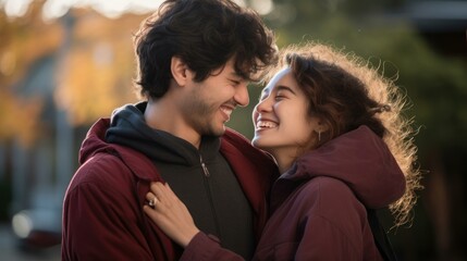 Fototapeta premium Smiling Couple Photograph