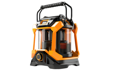 Bring Light to Every Corner with the Portable Solar Lantern on a White or Clear Surface PNG Transparent Background