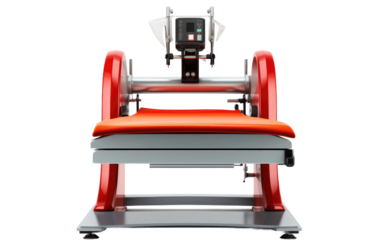 Renew Your Attire with the Garment Press Machine on a White or Clear Surface PNG Transparent Background