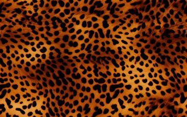 Zelfklevend Fotobehang Spotted Leopard Fur Backdrop © sitifatimah