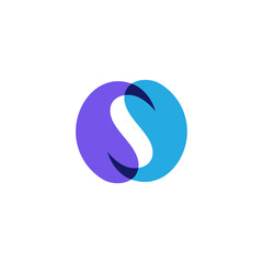 Creative letter S logo design, Letter S logo icon design template elements Vector