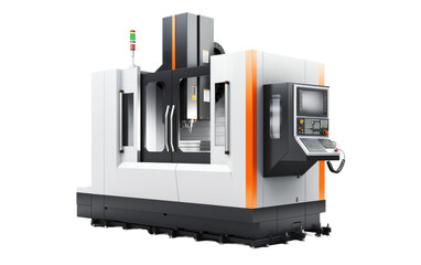 The World of Micro Machining Centers in Gray Color on a White or Clear Surface PNG Transparent Background