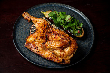 fried chicken on the plate