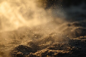 dust on ground