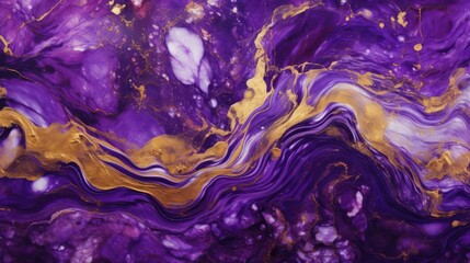 Richly Textured Purple and Gold Stone