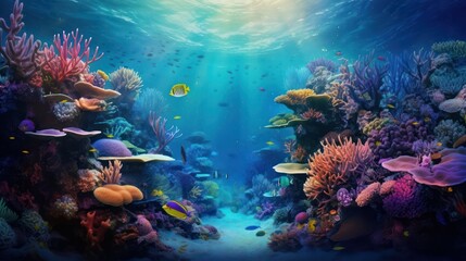 Fototapeta na wymiar Captivating Underwater World: Coral Close-Up