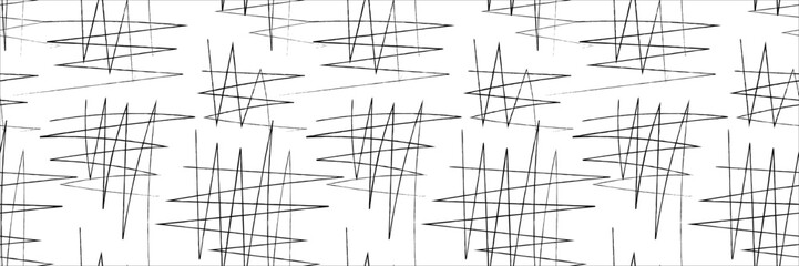 Crosshatch pattern. Seamless hand draw pattern. Simple crosshatch sketch.