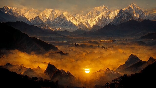 HD wallpaper mountain valley landscape background nature sky screensaver