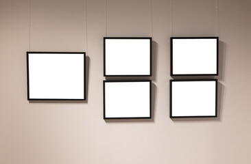 Painting on the wall with a white background