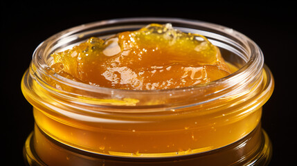 Concentrated cannabis honey oil - obrazy, fototapety, plakaty
