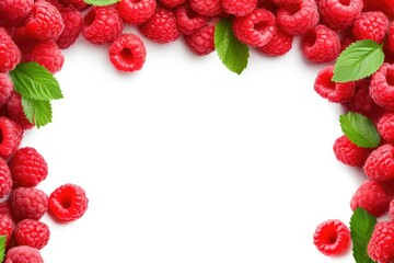 frame of raspberries