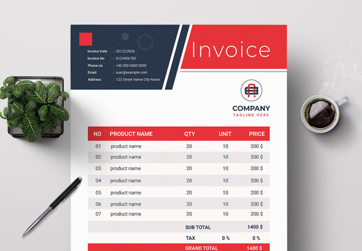 New Business Invoice Design