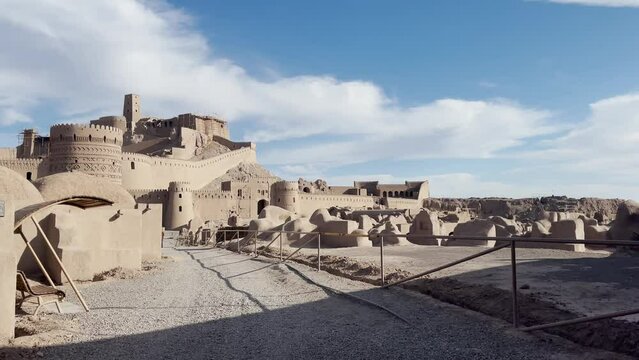 Sunlit Arg-e Bam Citadel Pathway, Iran