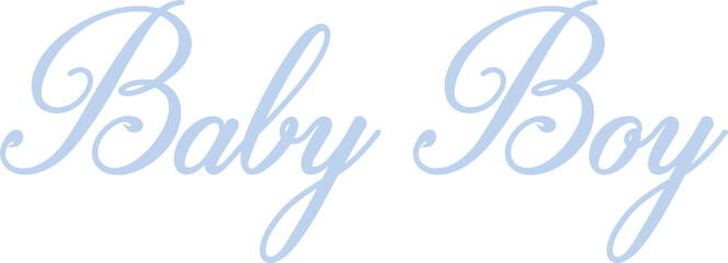 Baby Boy script baby shower slogan Tshirt Graphic Fashion logo Trending Apparel Emblem Vector 