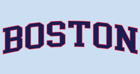 Boston Varsity USA team College Campus University Tshirt Graphic Fashion logo Trending Apparel Cute Emblem Slogan Basketball Baseball Badge Team 