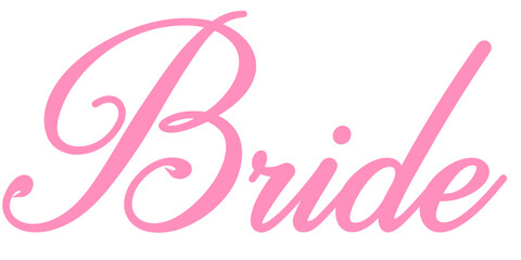 Bride Script Bridal Bachelorette Tshirt Graphic Fashion logo Trending Apparel Emblem Slogan Vector 