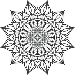 vector Mandala design for invitation card