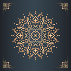 vector Mandala design for invitation card