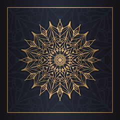 vector Mandala design for invitation card