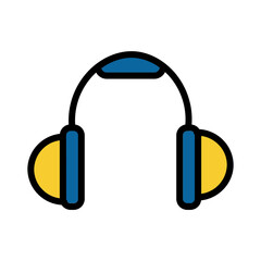 Equipment Headphones Tool Filled Outline Icon