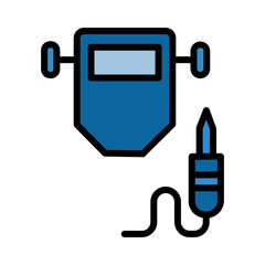 Safety Tool Weld Filled Outline Icon