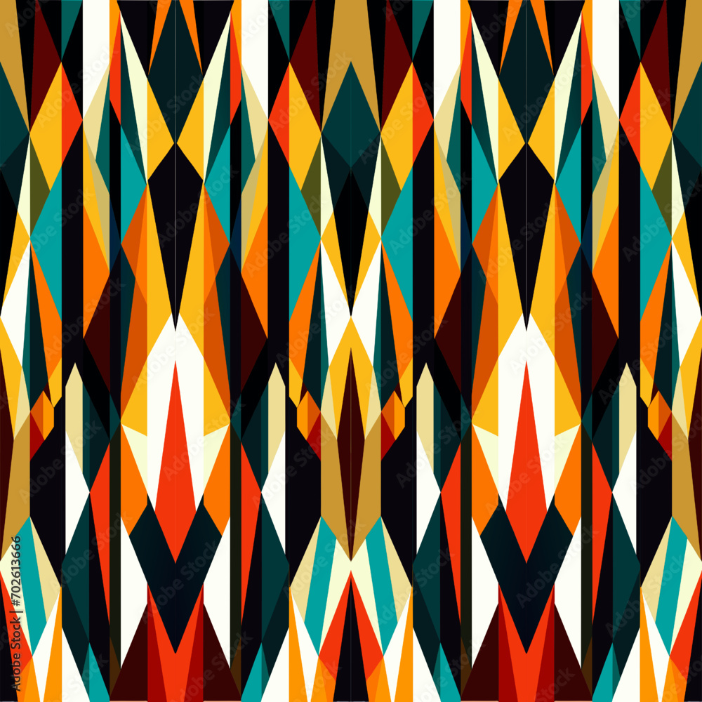 Poster seamless background pattern. abstract geometric pattern. vector image.