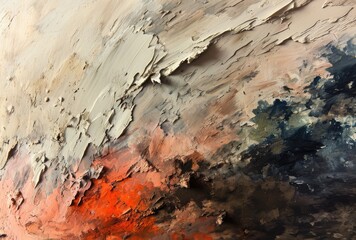Earthen Hues - Textured Impasto Abstract Art