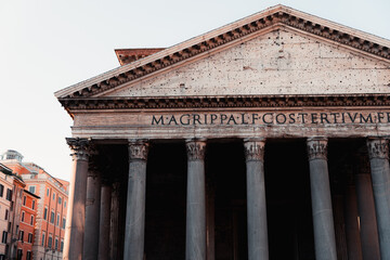 Obraz premium detail of the pantheon