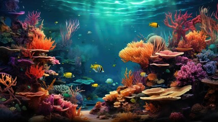 Fototapeta na wymiar Coral Kingdom's Magnificent Snapshot