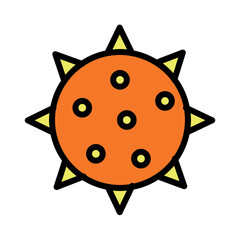 Bacteria Mold Virus Filled Outline Icon