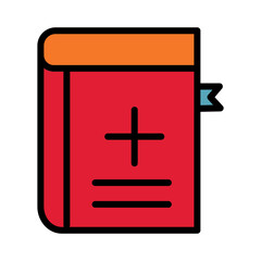 Book File Virus Filled Outline Icon