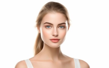 Beautiful Woman Glowing with Youthful Charm