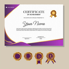 Business, Training Achievement Certificate Template