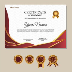 Business, Training Achievement Certificate Template