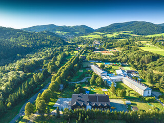 Lot nad Złockiem latem. Krajobraz. © rogozinski