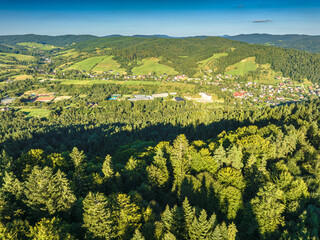 Lot nad Złockiem latem. Krajobrazy. © rogozinski