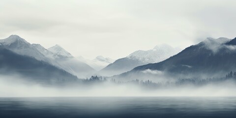 Mist-Enshrouded Mountains Come into View