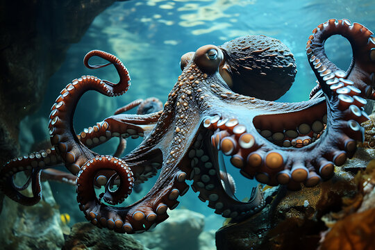  octopus in the sea 