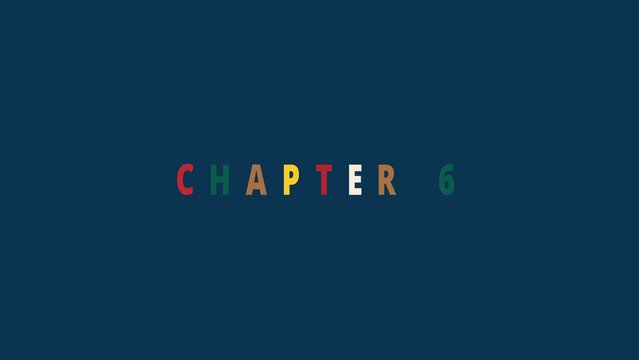 Chapter 6 - colorful Jumping Text effect with Christmas icons - Text Animation on dark blue background