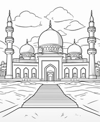 coloring page kuwait