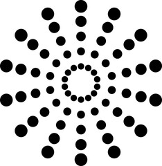 Fireworks black icon isolated on transparent background