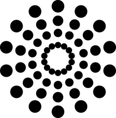 Fireworks black icon isolated on transparent background