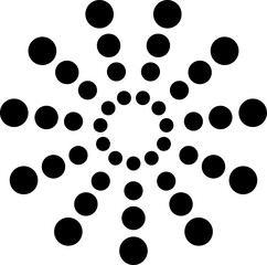 Fireworks black icon isolated on transparent background