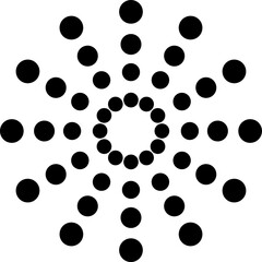 Fireworks black icon isolated on transparent background