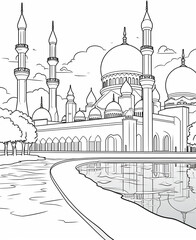 coloring page united emirated arab